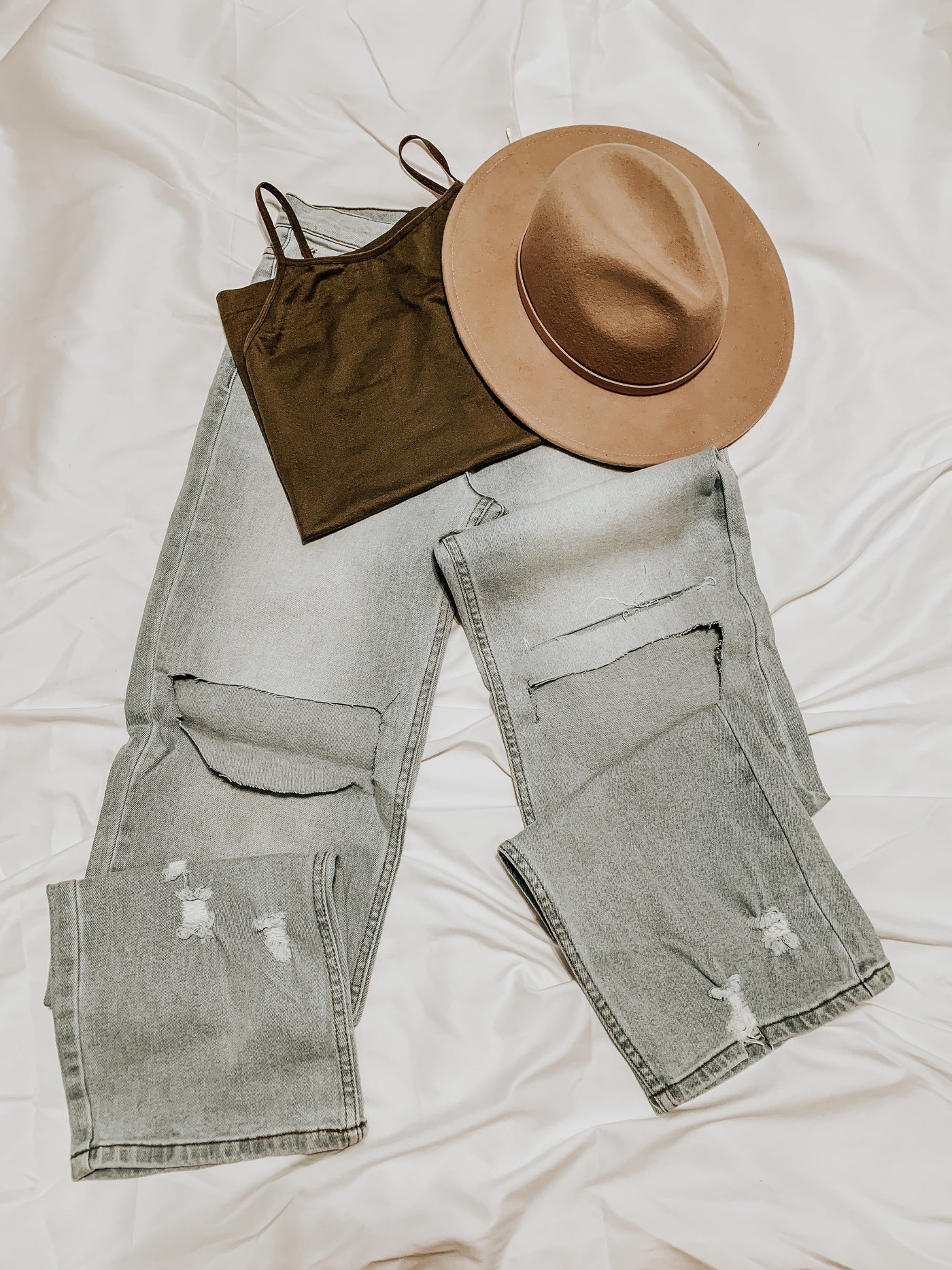 distressed 90s jeans